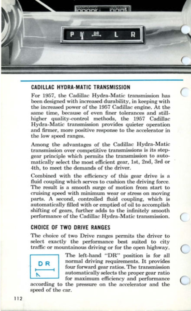 1957 Cadillac Salesmans Data Book Page 60